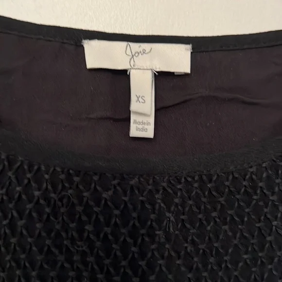 Joie Black boho elbaz blouson dress XS - Picture 5 of 12